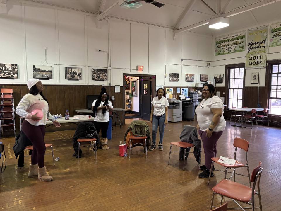 Group activity in community center